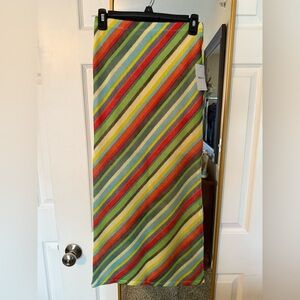 Forever 21 Multicolor Striped A-Line Skirt